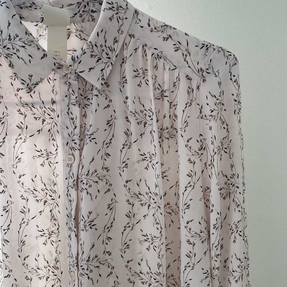 Long Sleeve Floral Blouse